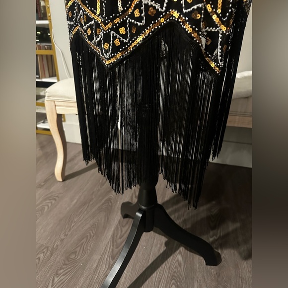 NWT 1920’s Flapper Cocktail Fringe Vintage Embellished Dress size 3XL - Picture 5 of 8